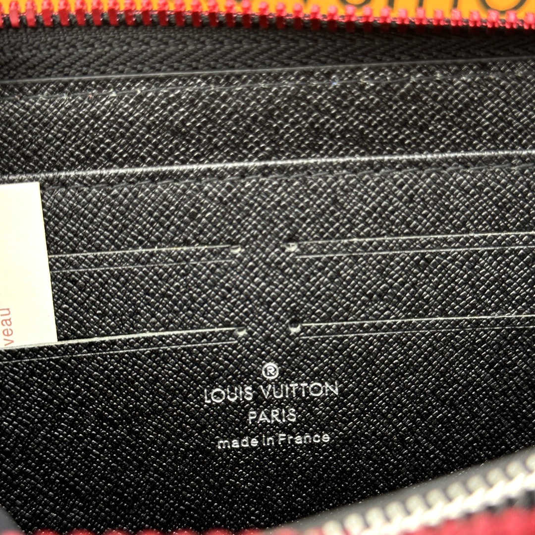 Long leather wallet with a phone