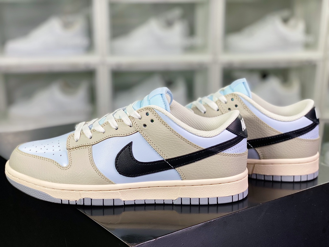 280 SB Dunk Low Premium”Khaki Light Blue”扣篮系列低帮板鞋“拼接卡其淡蓝黑钩子”304714-005