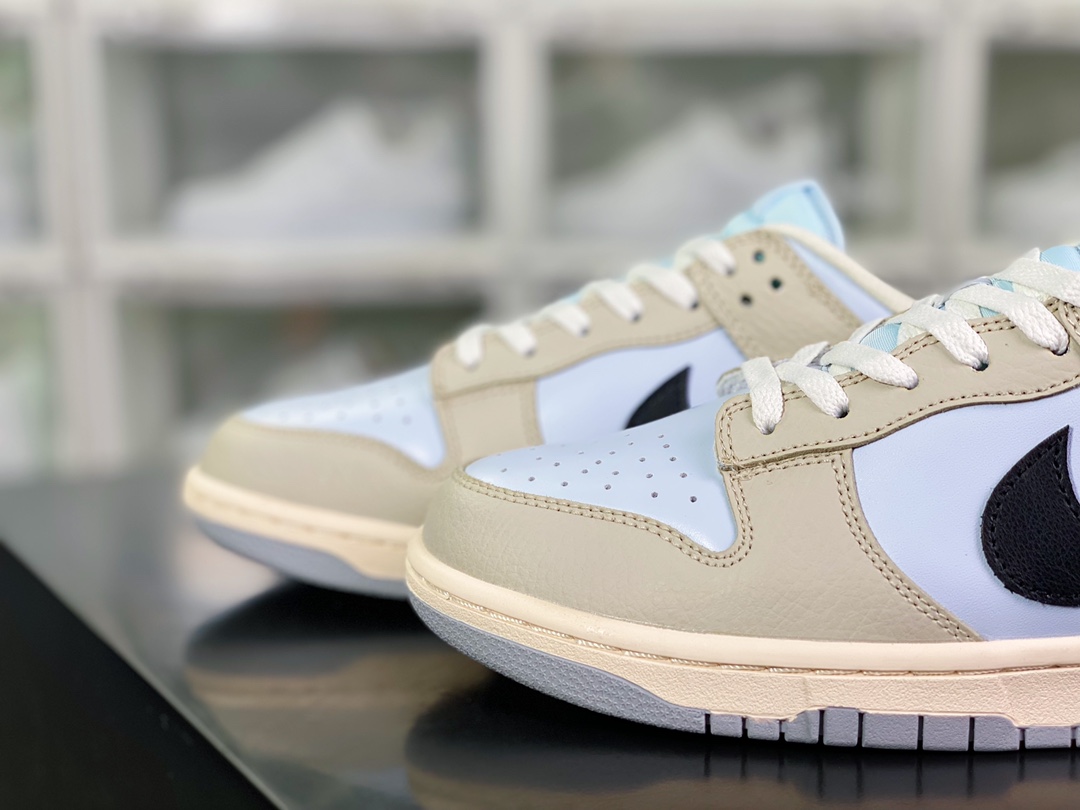 280 SB Dunk Low Premium”Khaki Light Blue”扣篮系列低帮板鞋“拼接卡其淡蓝黑钩子”304714-005