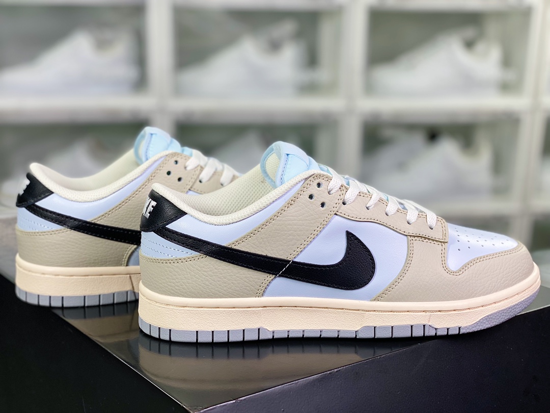 280 SB Dunk Low Premium”Khaki Light Blue”扣篮系列低帮板鞋“拼接卡其淡蓝黑钩子”304714-005