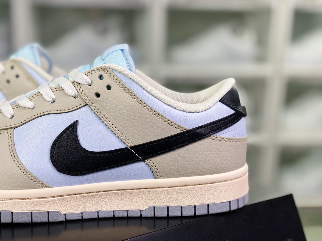 280 SB Dunk Low Premium”Khaki Light Blue”扣篮系列低帮板鞋“拼接卡其淡蓝黑钩子”304714-005