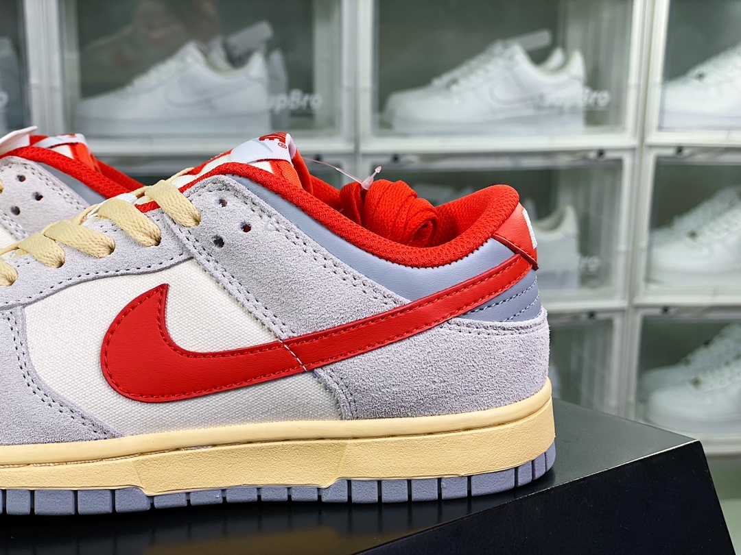 220 SB Dunk Low 85”Athletic Department”扣篮系列低帮板鞋“浅灰白红氧化”FJ5429-133