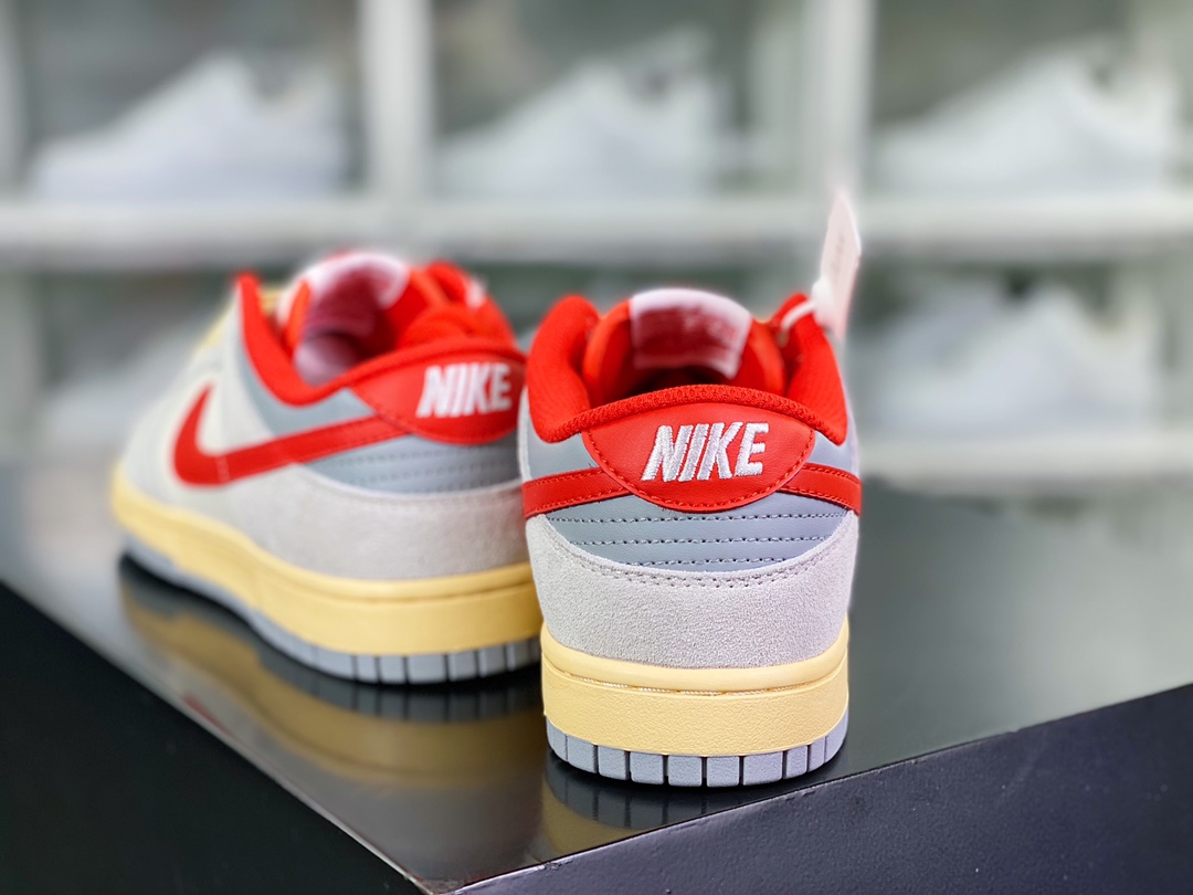 220 SB Dunk Low 85”Athletic Department”扣篮系列低帮板鞋“浅灰白红氧化”FJ5429-133