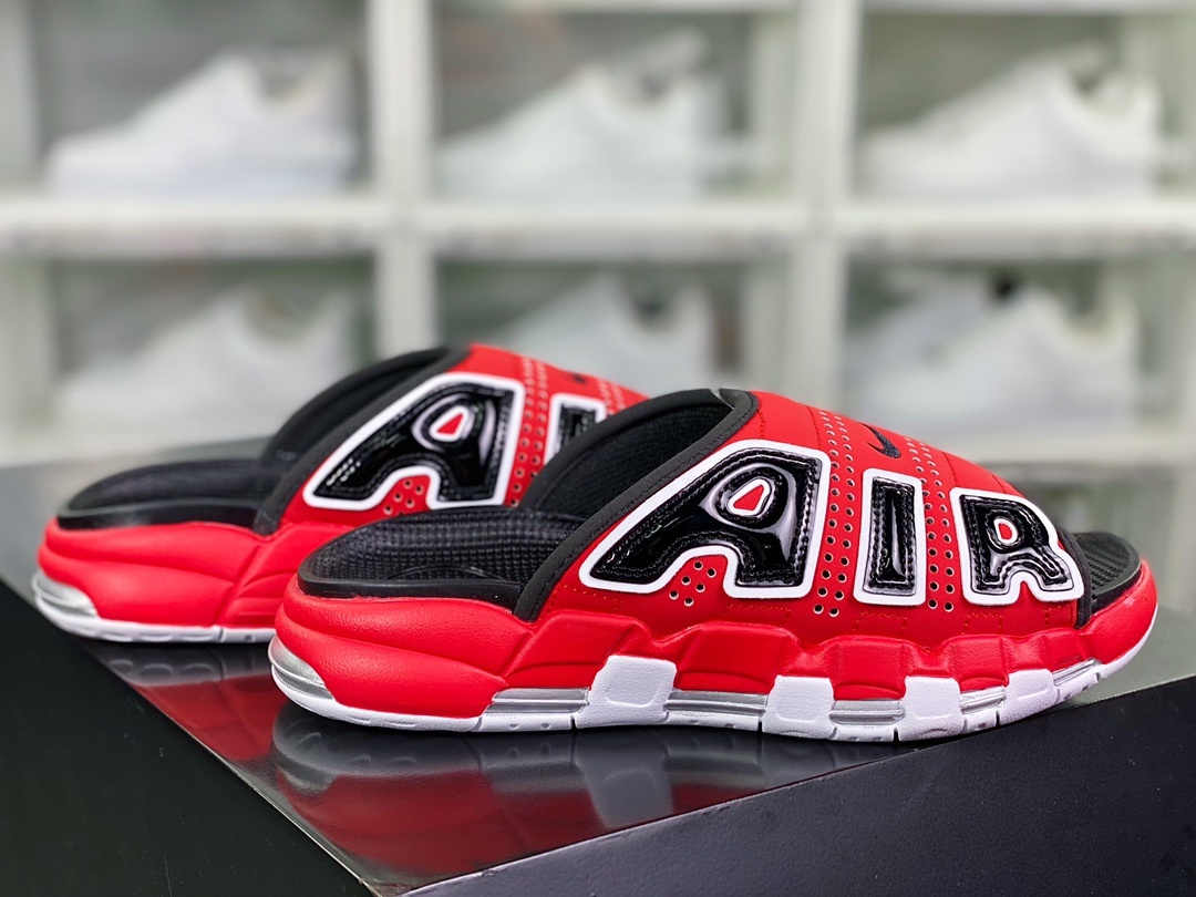 180 【NIKE】 AIR MORE Uptempo Slide皮蓬拖鞋 DV2132-001