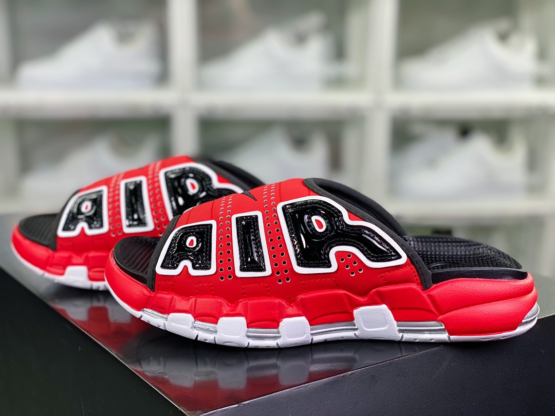 180 【NIKE】 AIR MORE Uptempo Slide皮蓬拖鞋 DV2132-001