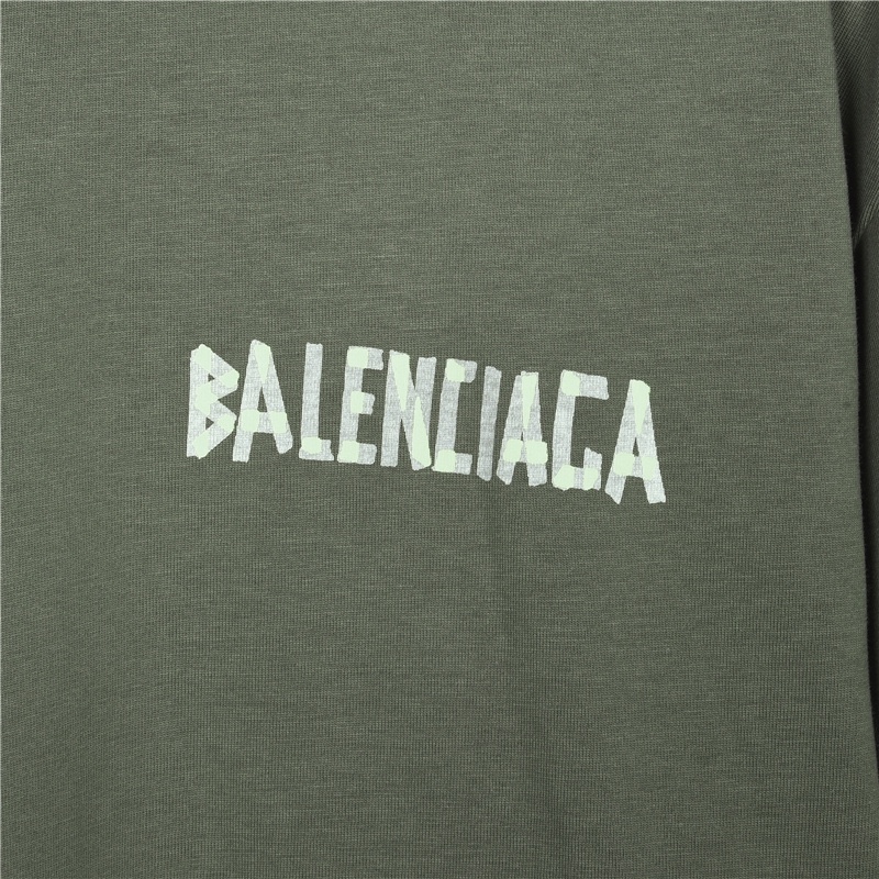 170 Balenciaga/巴黎世家 23ss 美纹纸字母印花短袖T恤