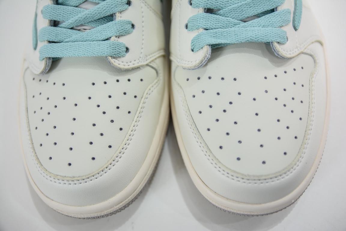 220 Fragment x Travis Scott x Air Jordan 1 Low 三方联名闪电倒钩低帮 白 蒂芙尼 DM7866-312