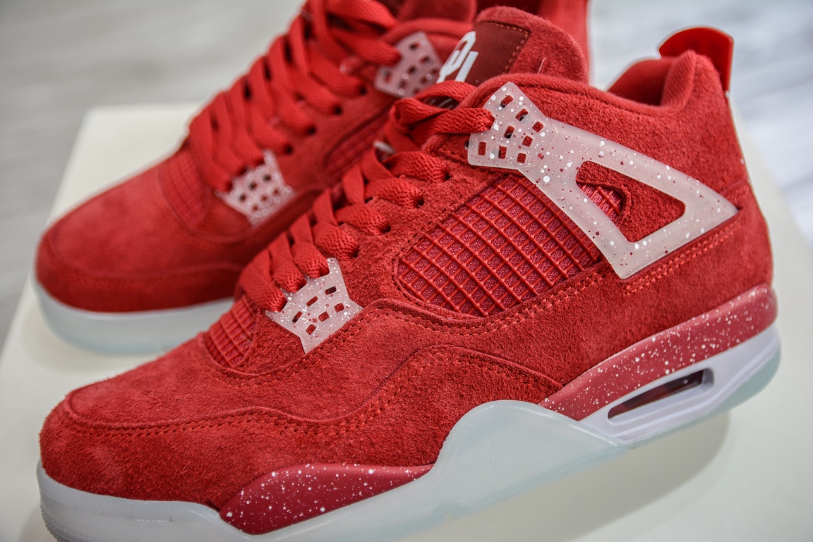 Foreign trade special edition Air Jordan AJ4 PE Oklahoma Red Fur AJ4 904282