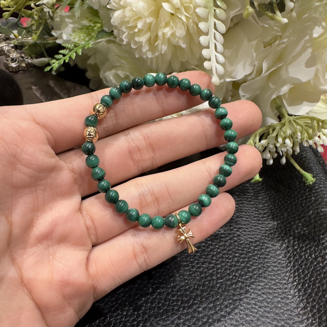 Silver bead bracelet