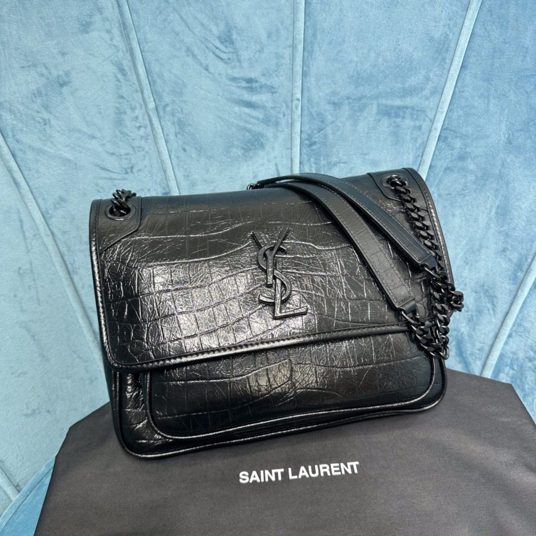 Yves Saint Laurent YSL Niki Bolsos cruzados y bandoleras Cuero de vaca Dermis Cadena