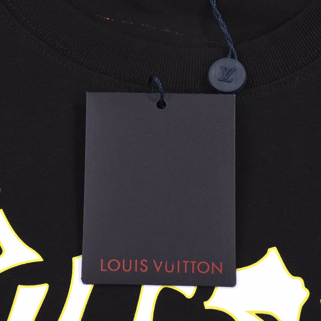 160 Louis Vuitton/路易威登 23SS秀场限定撞色字母印花短袖