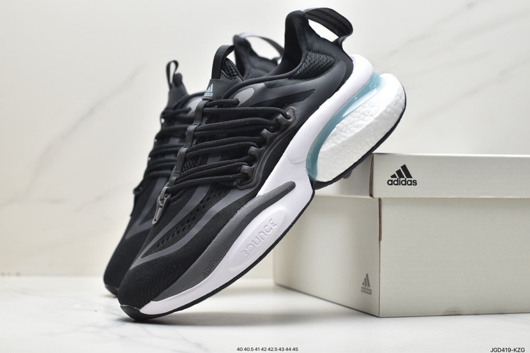 adidas ALPHABoosTV1 Sustainabe comfortable trend lightweight wear-resistant non-slip low-top running shoes HP2862