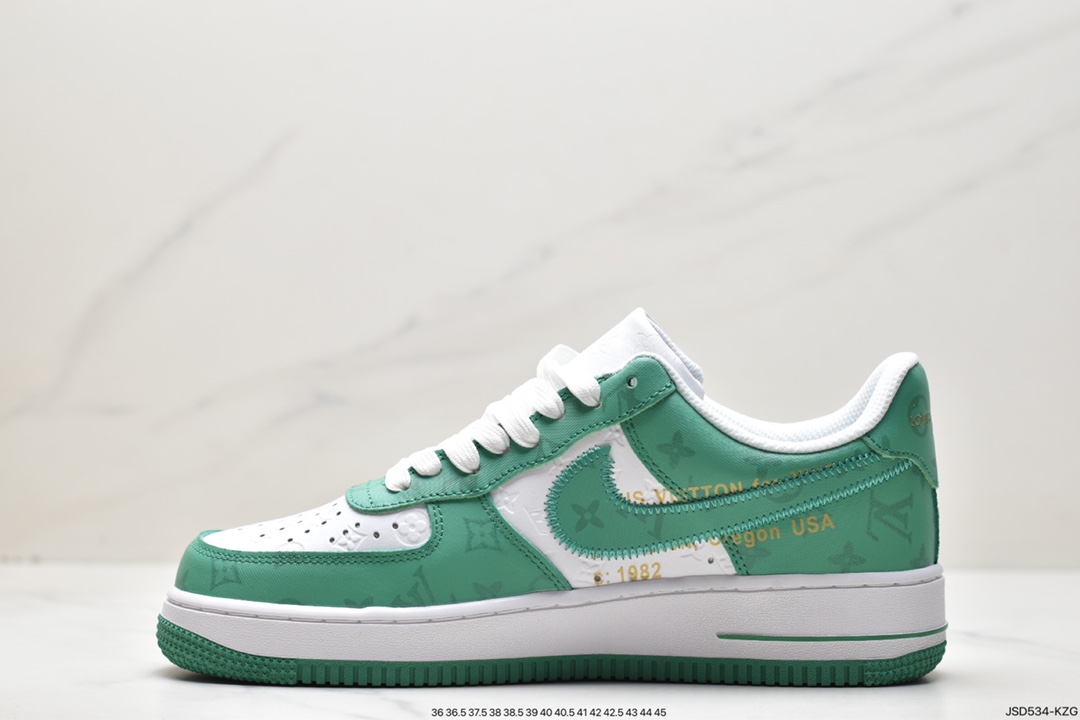 200 LV x Air Force 1 Low 联名白橙印花 IA9V9U
