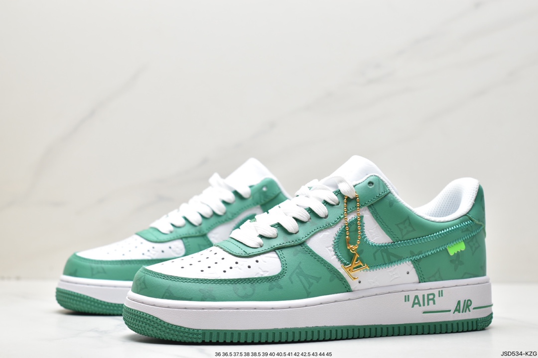 200 LV x Air Force 1 Low 联名白橙印花 IA9V9U