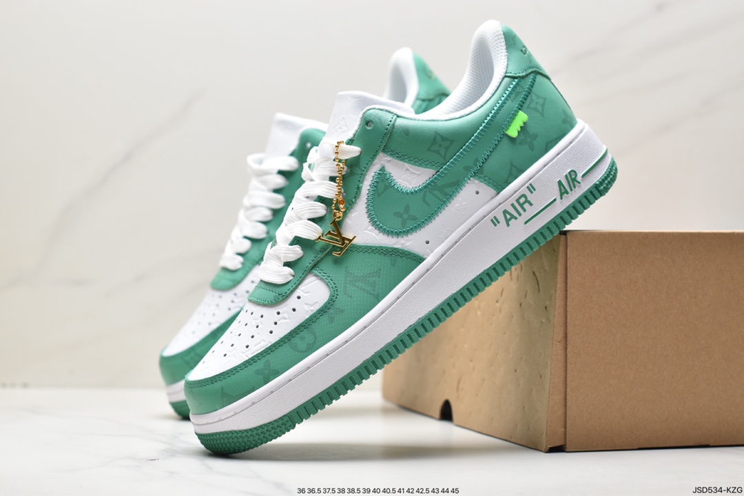 200 LV x Air Force 1 Low 联名白橙印花 IA9V9U