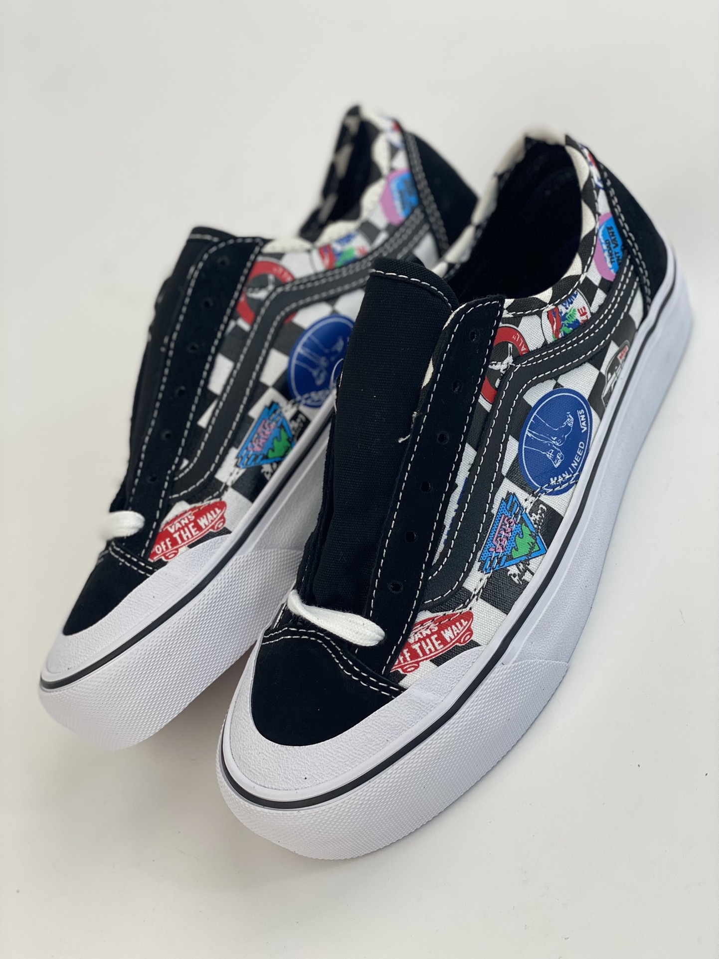 VANS Style 36 SF Retro Toe Print Unisex Couple Classic Casual Low-top Canvas Shoes