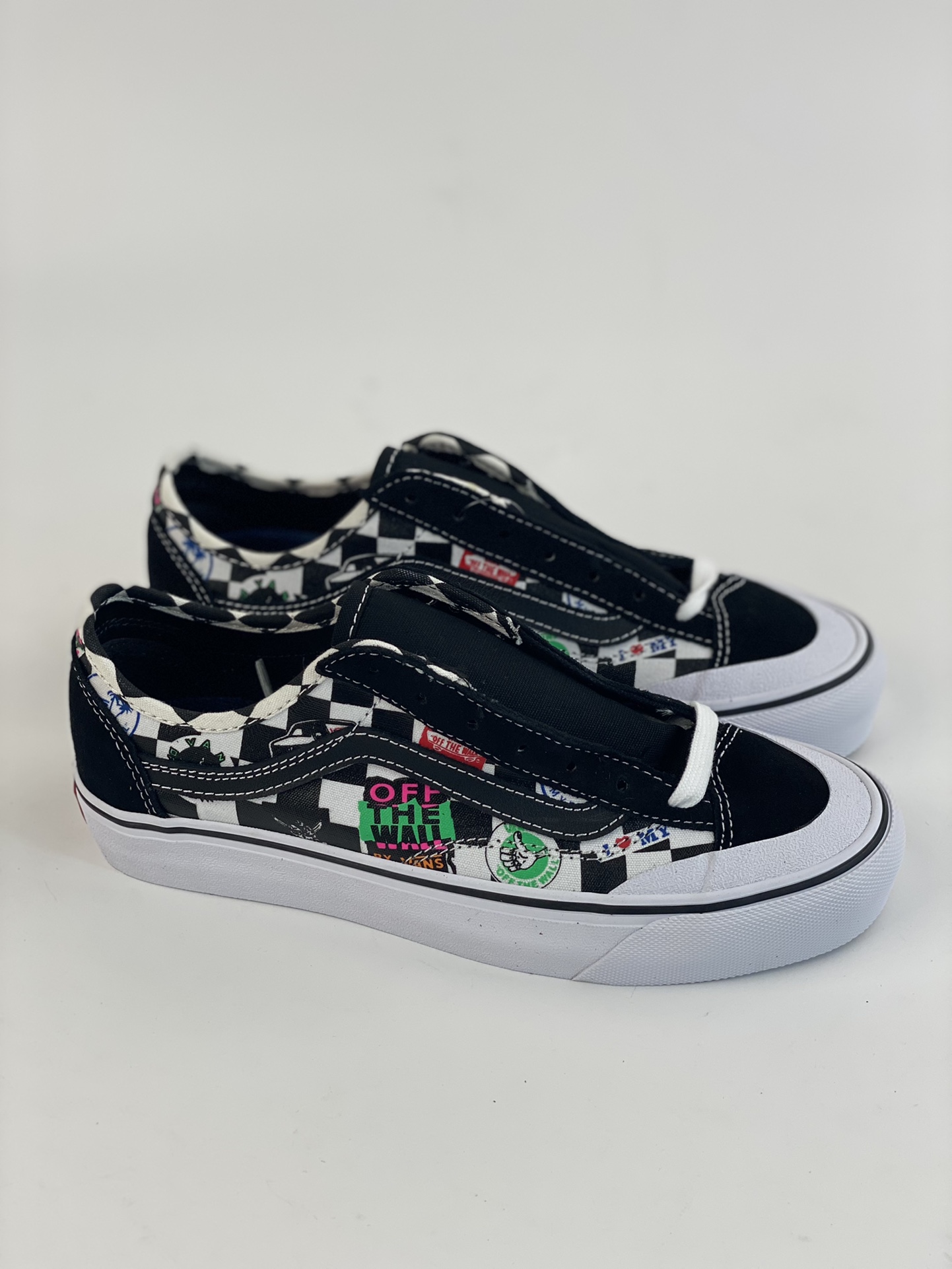 VANS Style 36 SF Retro Toe Print Unisex Couple Classic Casual Low-top Canvas Shoes