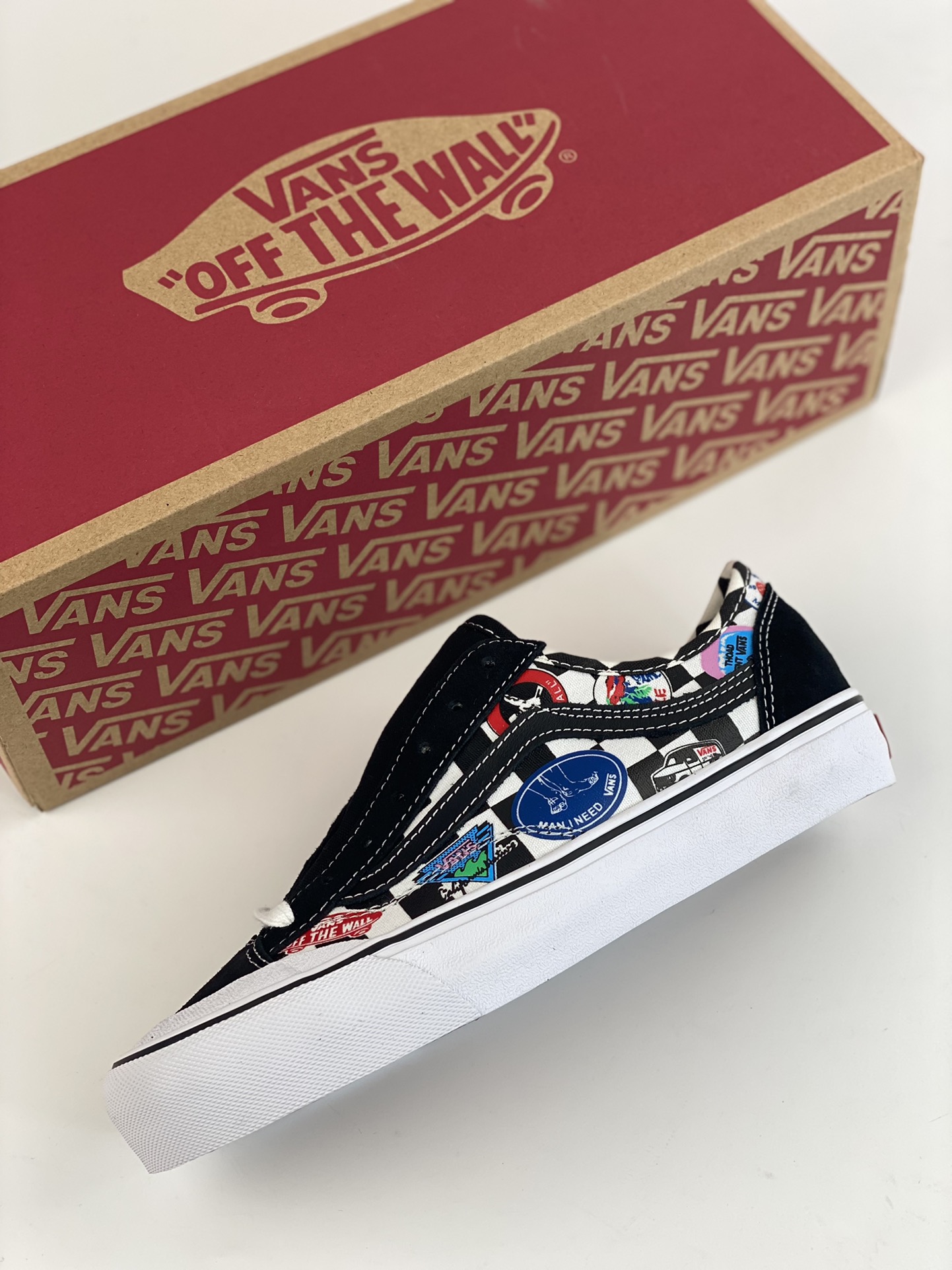 VANS Style 36 SF Retro Toe Print Unisex Couple Classic Casual Low-top Canvas Shoes