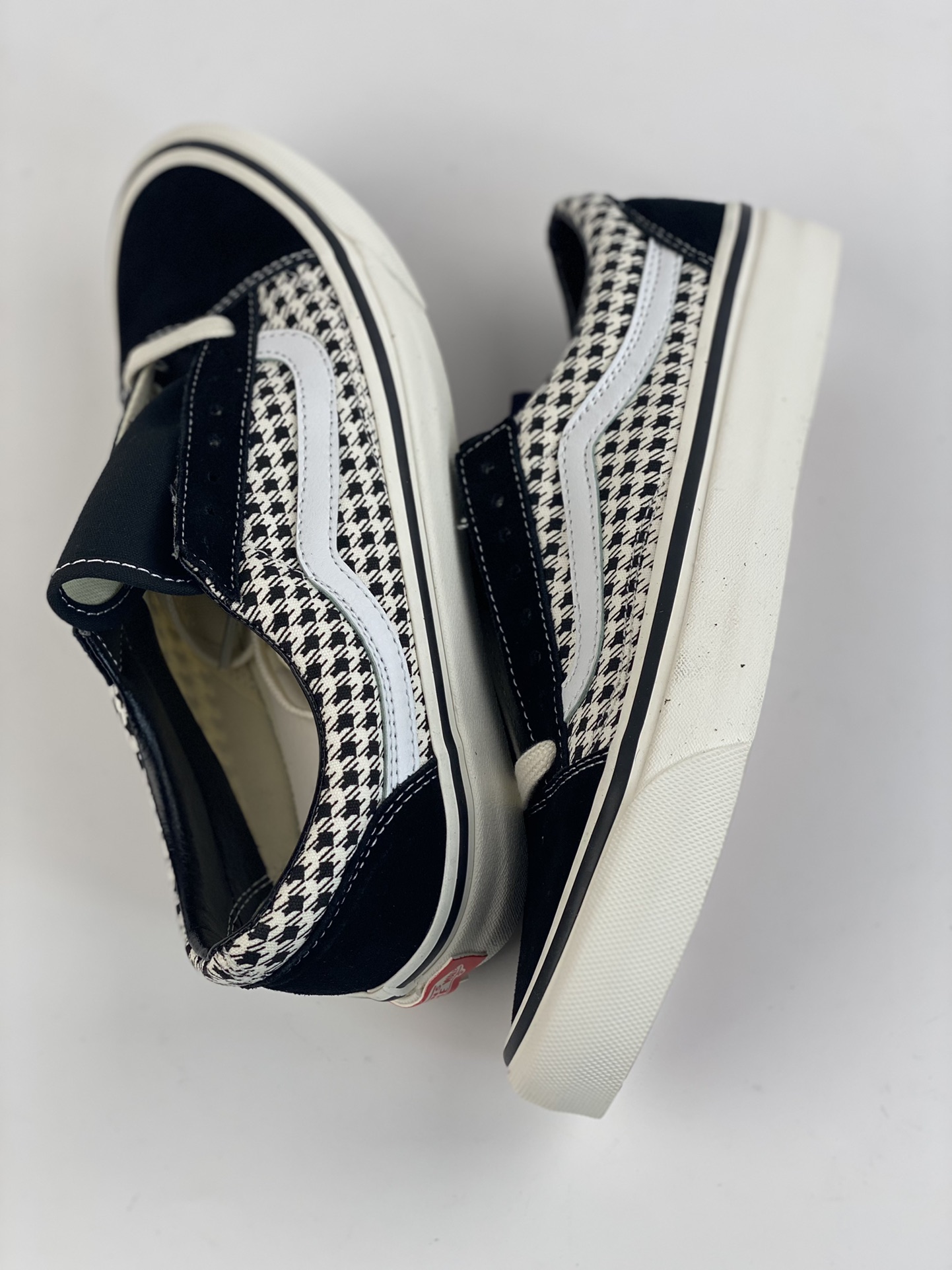 VANS OLD SKOOL Anaheim series houndstooth retro American street shoes VN0A4BW3YER