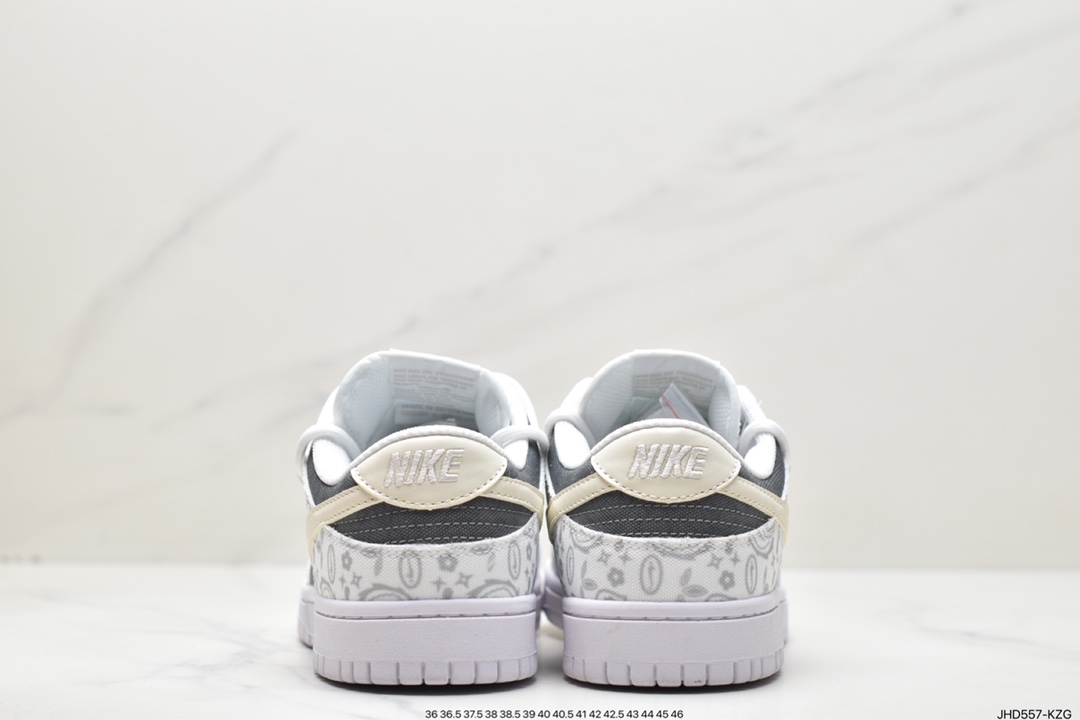 190 绑绳Off-White解构风定制，耐克Nike SB Dunk Low”Milk White/Pink/Smile”扣篮系列低帮休闲运动滑板板鞋 DD1503-017