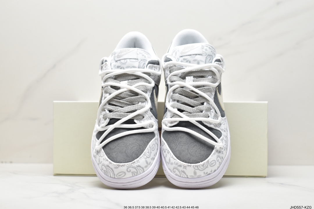 190 绑绳Off-White解构风定制，耐克Nike SB Dunk Low”Milk White/Pink/Smile”扣篮系列低帮休闲运动滑板板鞋 DD1503-017