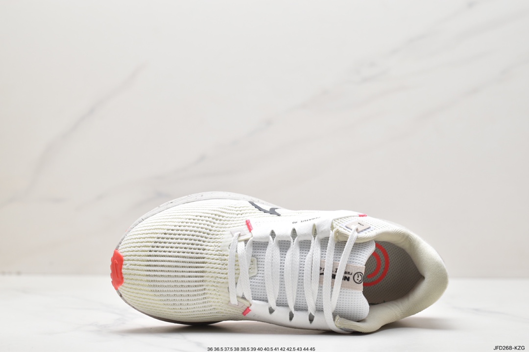 170 Nike Air Zoom Pegasus 40 Wide”White/Obsidian”40代超级飞马慢跑鞋“网织白桔红曜石蓝钩子”DV7480-100