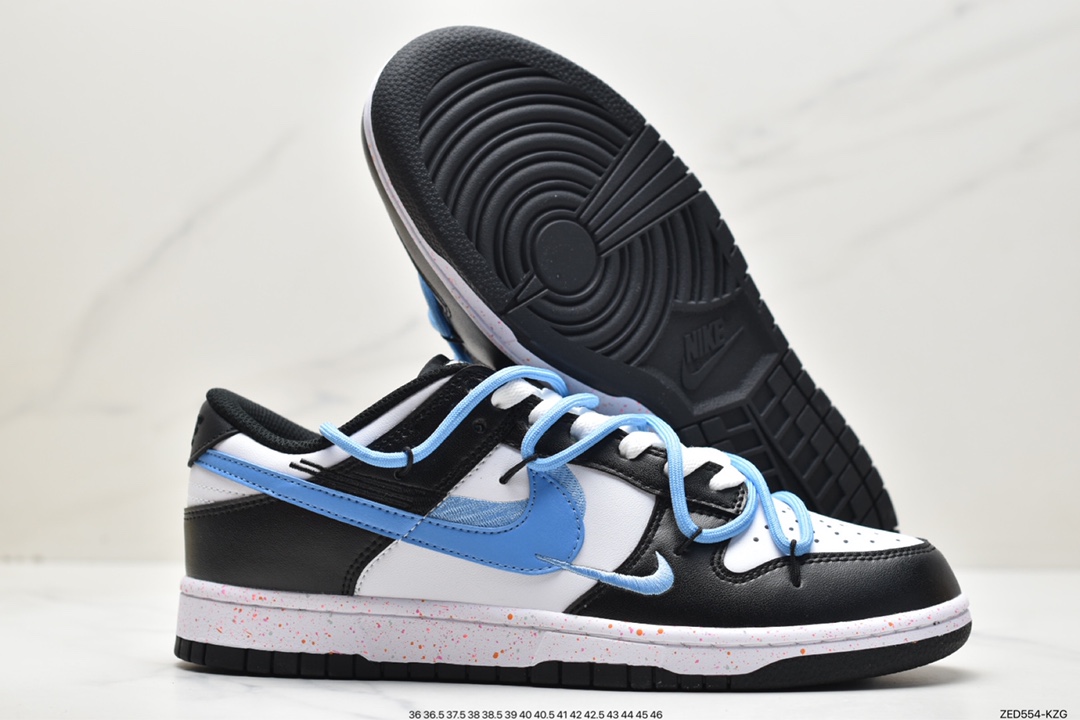 260 绑绳Off-White解构风定制 限定 耐克Nike SB Dunk Low”Milk White/Pink/Smile”扣篮板鞋 FD4623-131