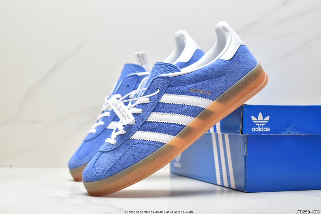 Adidas Originals Gazelle Indoor clover retro casual non-slip wear-resistant low-top sneakers HQ8717