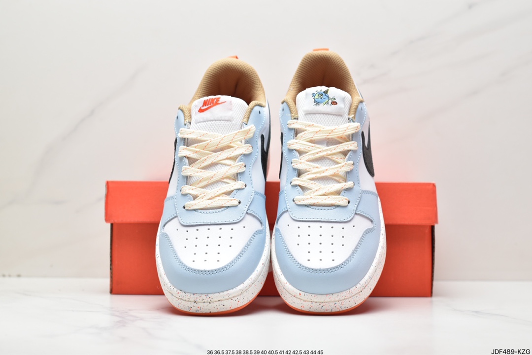 125 耐克NK Court Borough Low 2学院系列休闲运动皮革板鞋 DV1367-101