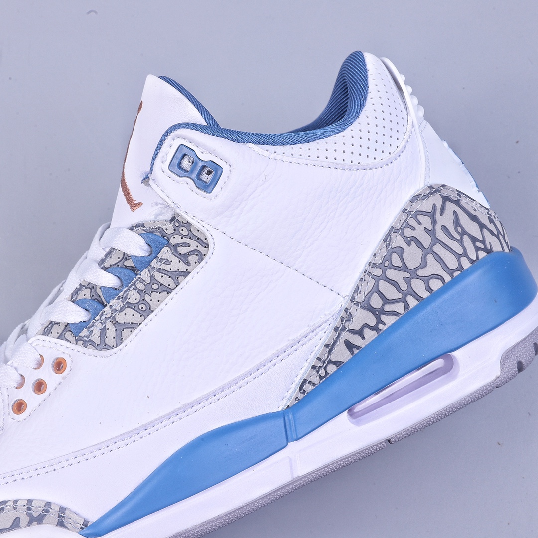 R Air Jordan Retro AJ3 Joe 3 White Blue Wizards CT8532-148