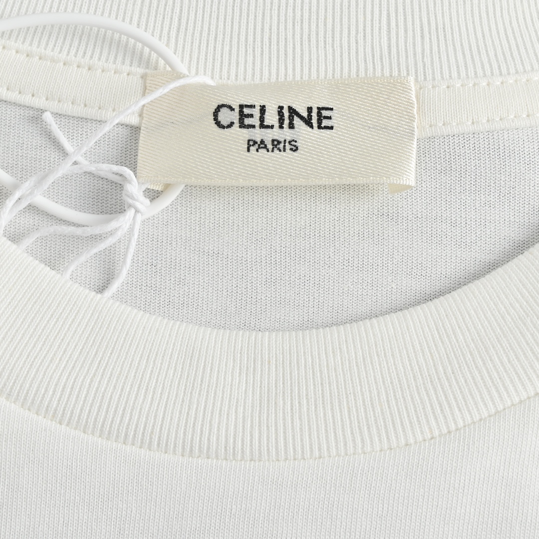 170 Celine/赛琳 23ss 椰树油画印花短袖