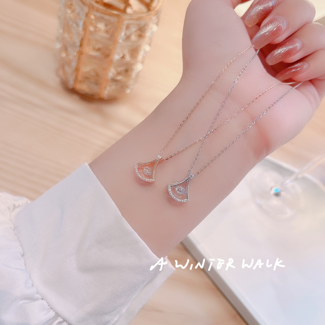 インスタ風S925スターリングシルバーネックレスシルバー バレンタインデー