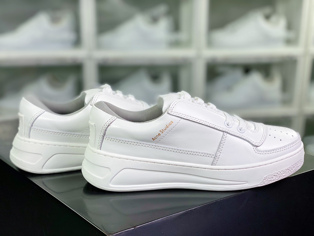 Acne Studios Steffey Velcro Strap Sneakers Velcro Series Low-top Sneakers ”Leather Pure White” BD0244-100