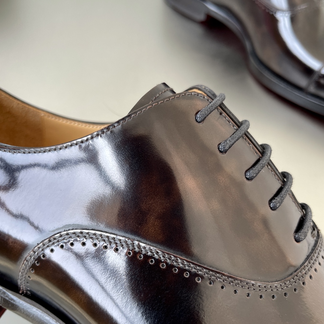 Ferragamo Haute Couture Classic Luxury Leather Shoe Ref 7