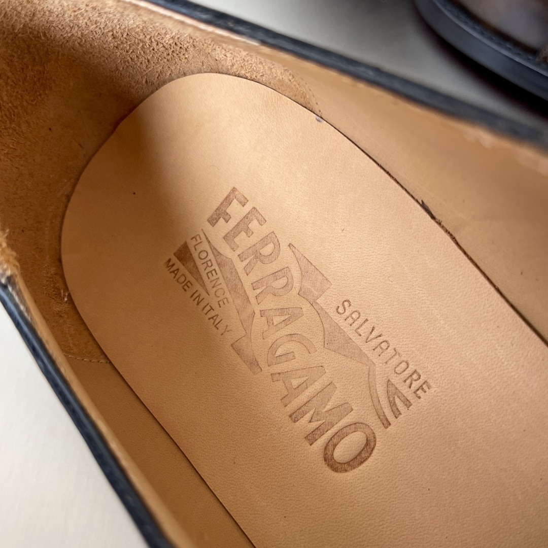 Ferragamo Haute Couture Classic Luxury Leather Shoe Ref 7