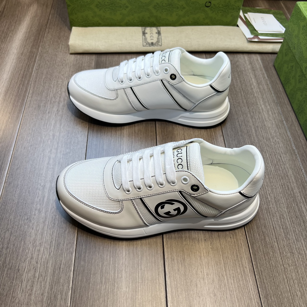 [Gucci] Gucci - Calidad de gama alta Original - Exterior - Piel de ternero napa - Lona mercerizada d