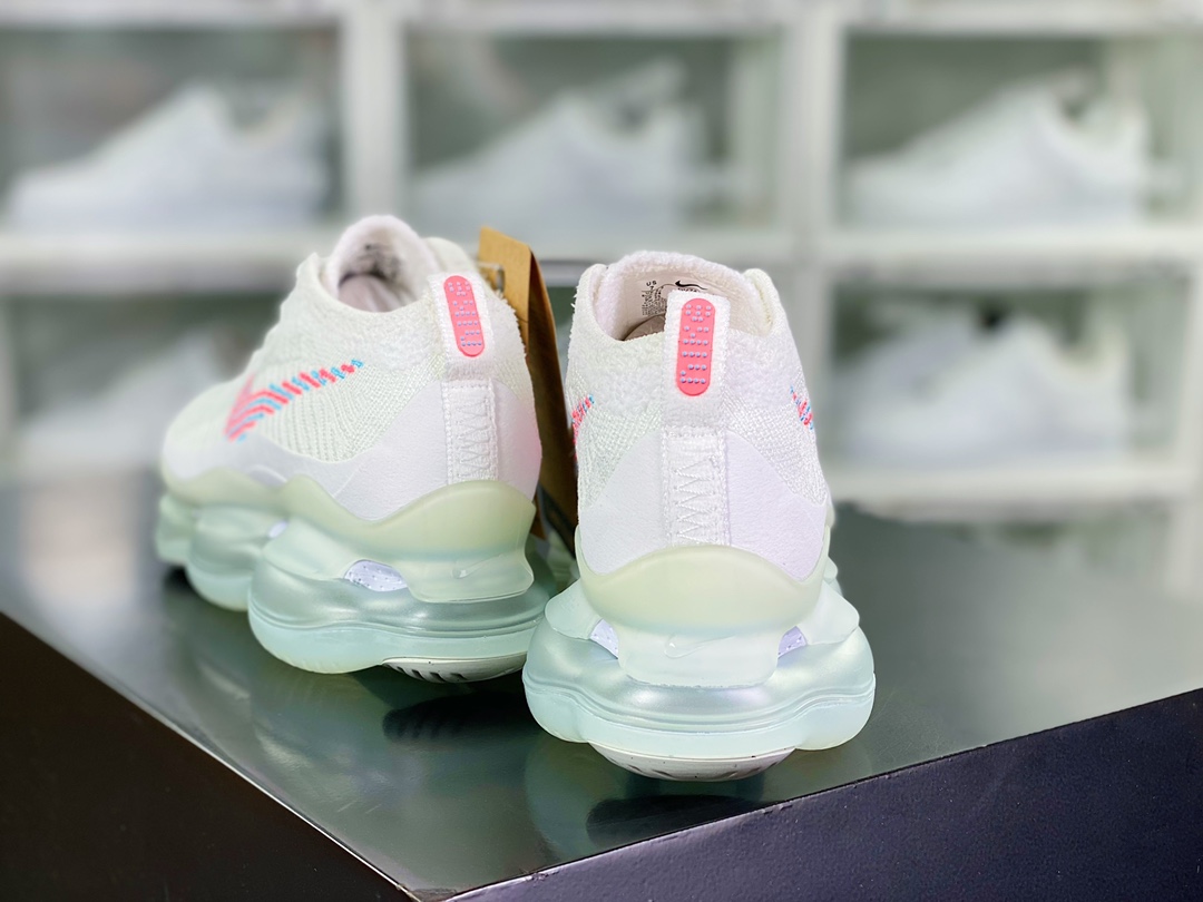 280  Air Max Scorpion Flyknit”White Hot Punch”天蝎座系列2022款超级大气垫慢跑鞋“针织粉蓝”DV7402-100