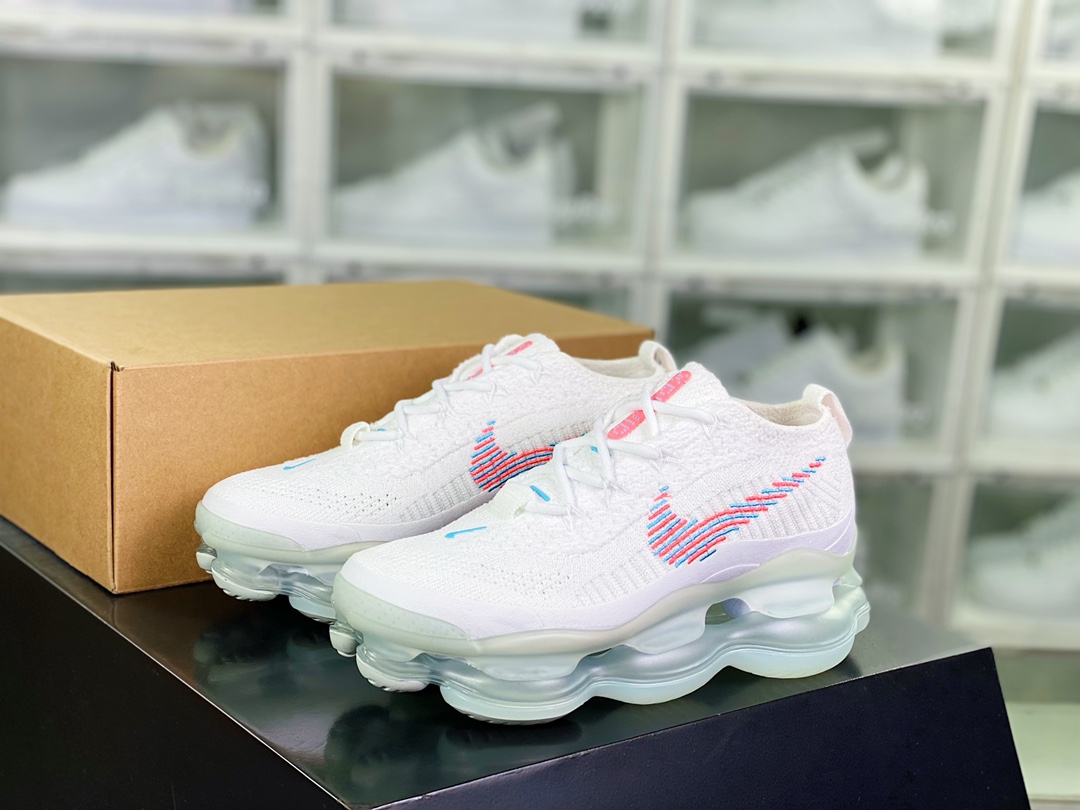 280  Air Max Scorpion Flyknit”White Hot Punch”天蝎座系列2022款超级大气垫慢跑鞋“针织粉蓝”DV7402-100