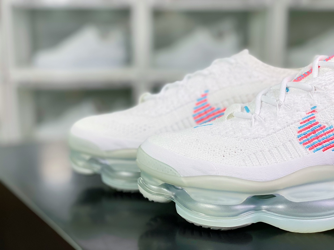 280  Air Max Scorpion Flyknit”White Hot Punch”天蝎座系列2022款超级大气垫慢跑鞋“针织粉蓝”DV7402-100