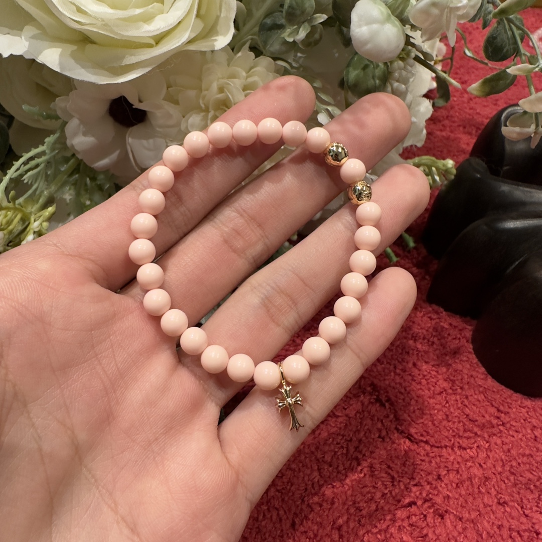 Silver bead bracelet