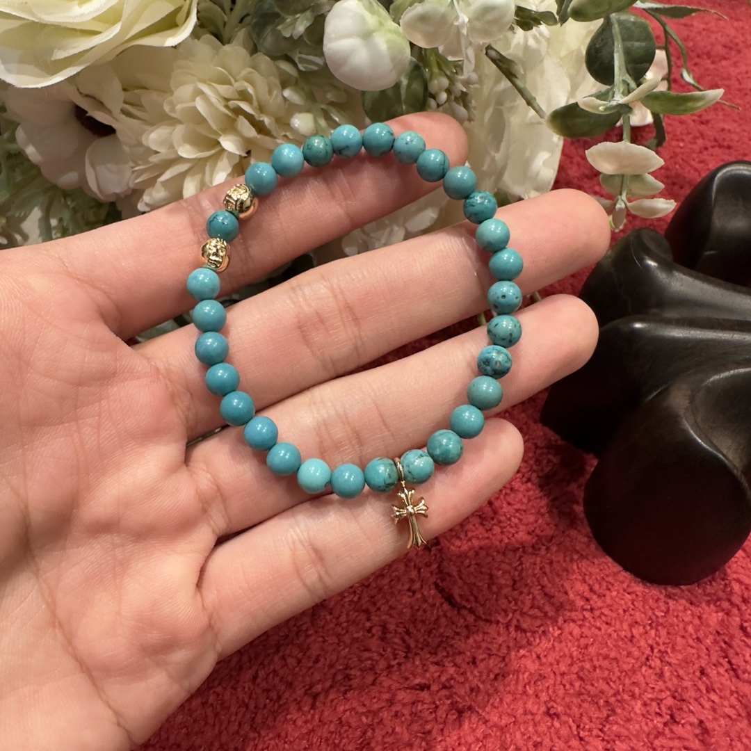 Silver bead bracelet