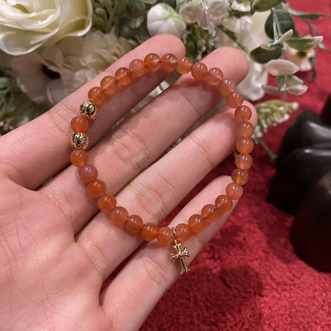 Silver bead bracelet