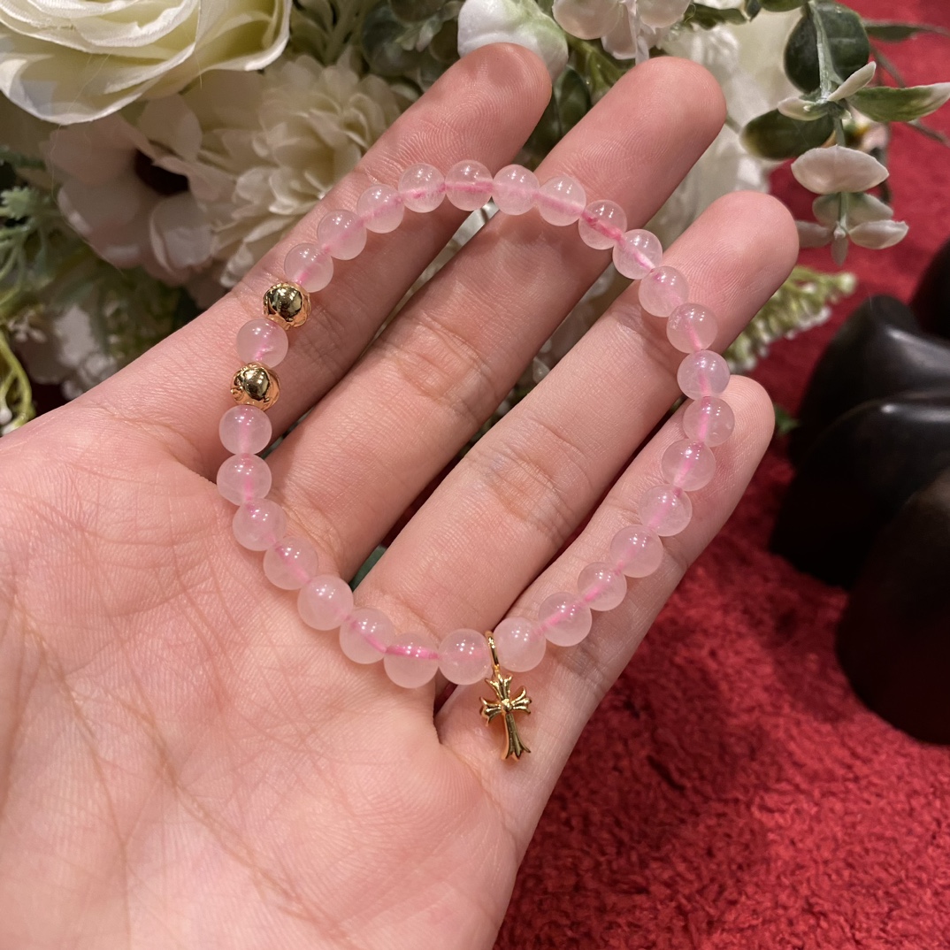 Silver bead bracelet