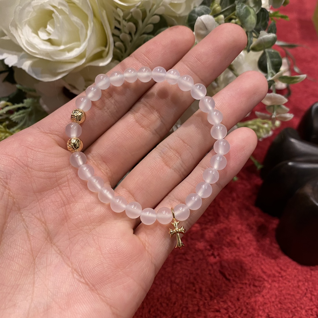Silver bead bracelet