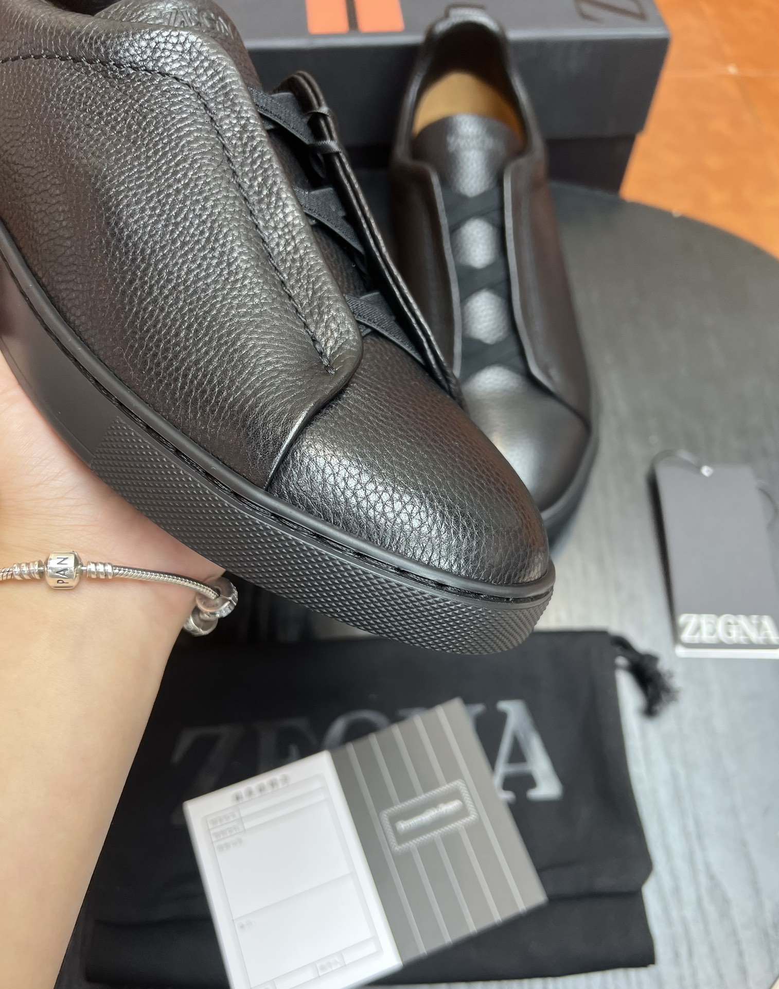 Ermenegildo Zegna Triple Stitch Leather Low Top Sneakers - Lightweight Design 7 i1682501182 1769 5