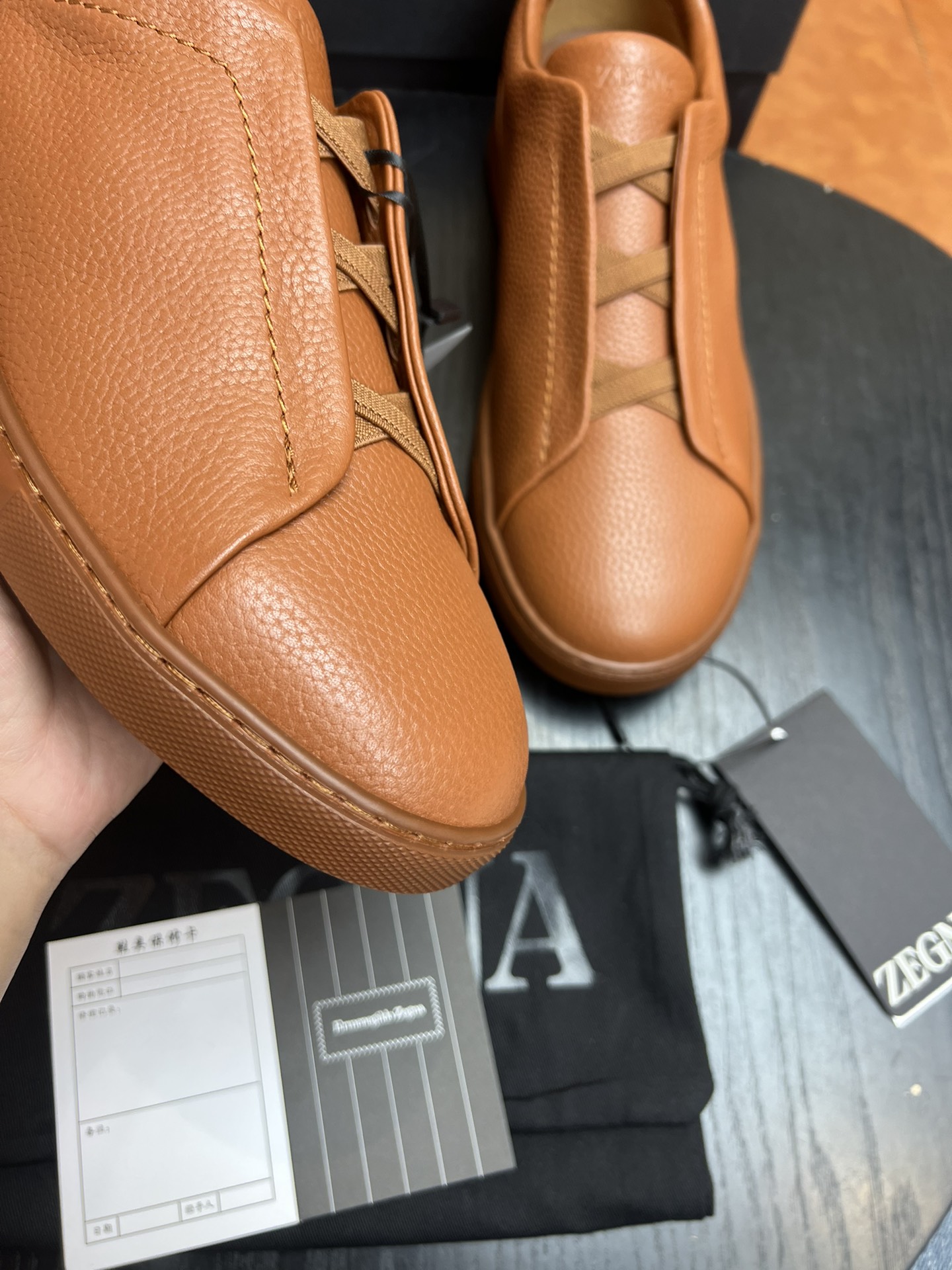 Ermenegildo Zegna Triple Stitch Leather Low Top Sneakers - Comfort & Style 6 i1682501672 4845 5