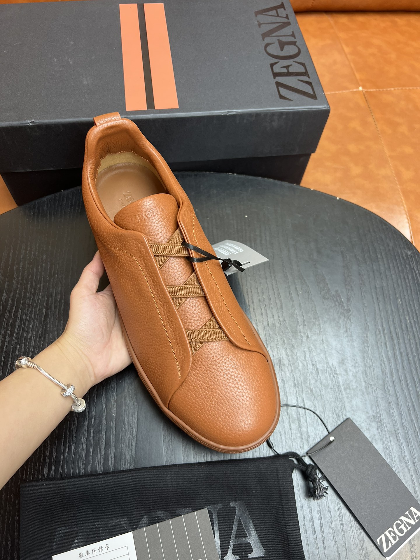 Ermenegildo Zegna Triple Stitch Leather Low Top Sneakers - Comfort & Style 2 i1682501672 9997 1