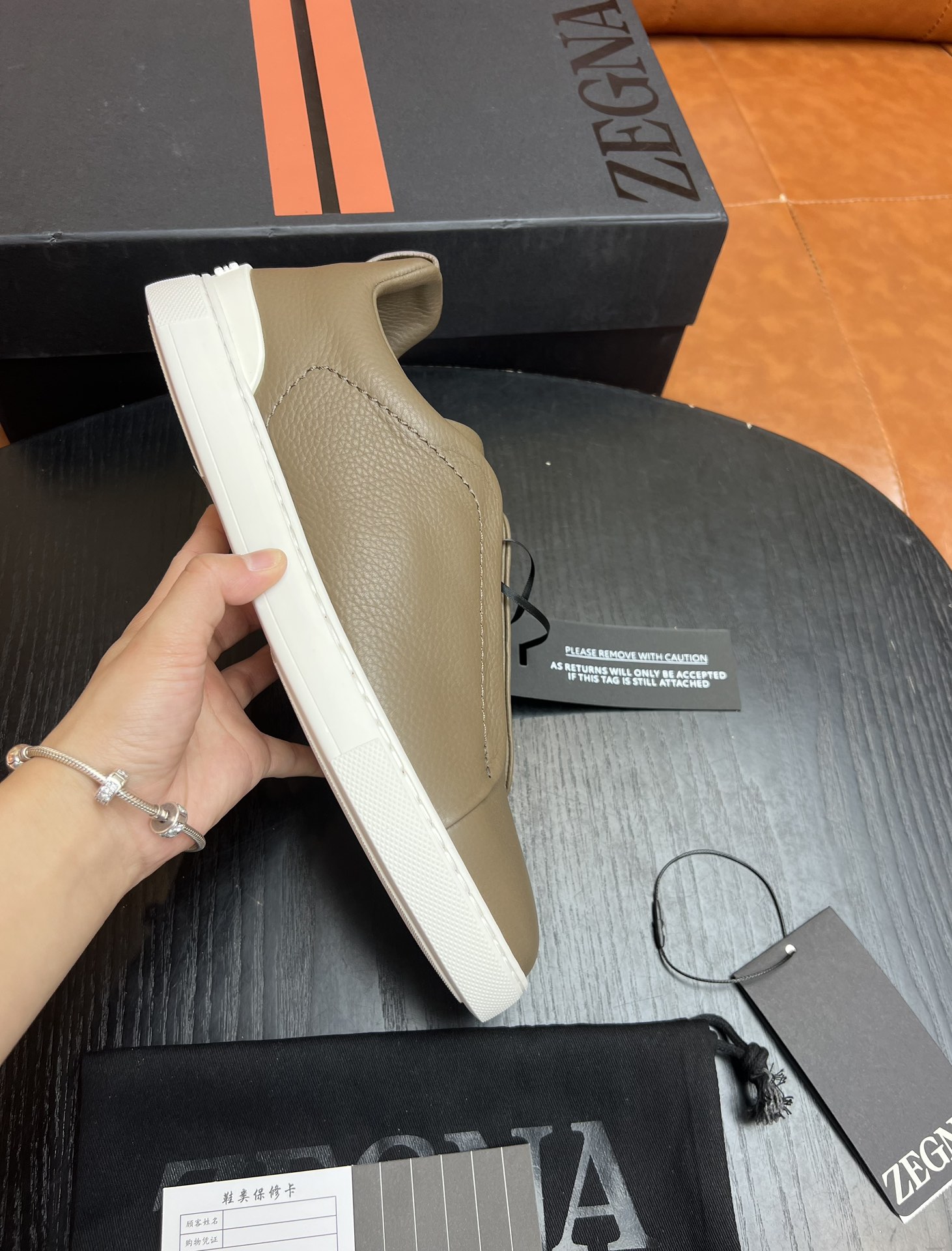 Ermenegildo Zegna Triple Stitch Leather Sneakers - Lightweight & Comfortable 2 i1682501780 385 0
