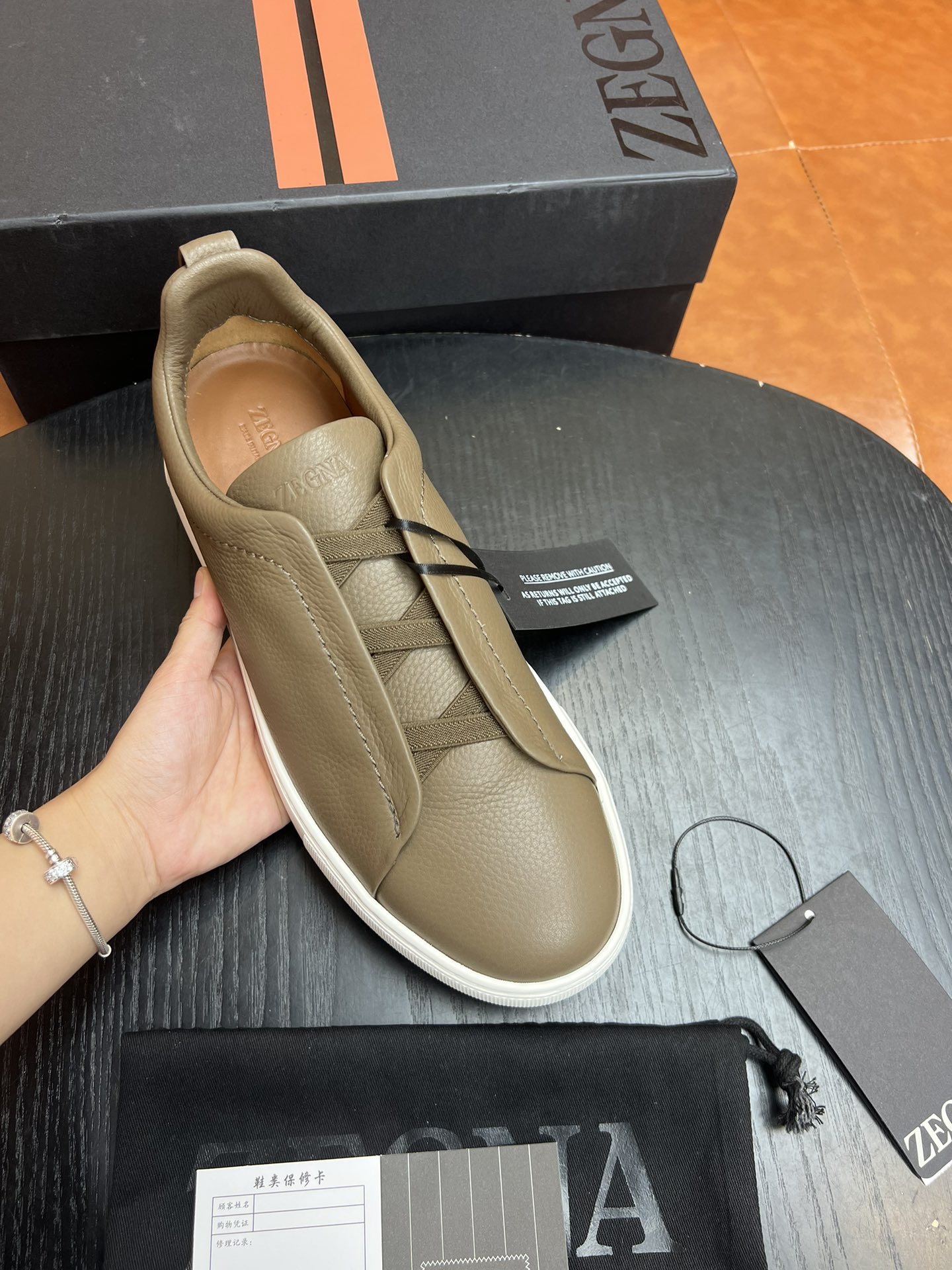 Ermenegildo Zegna Triple Stitch Leather Sneakers - Lightweight & Comfortable 3 i1682501780 5602 1