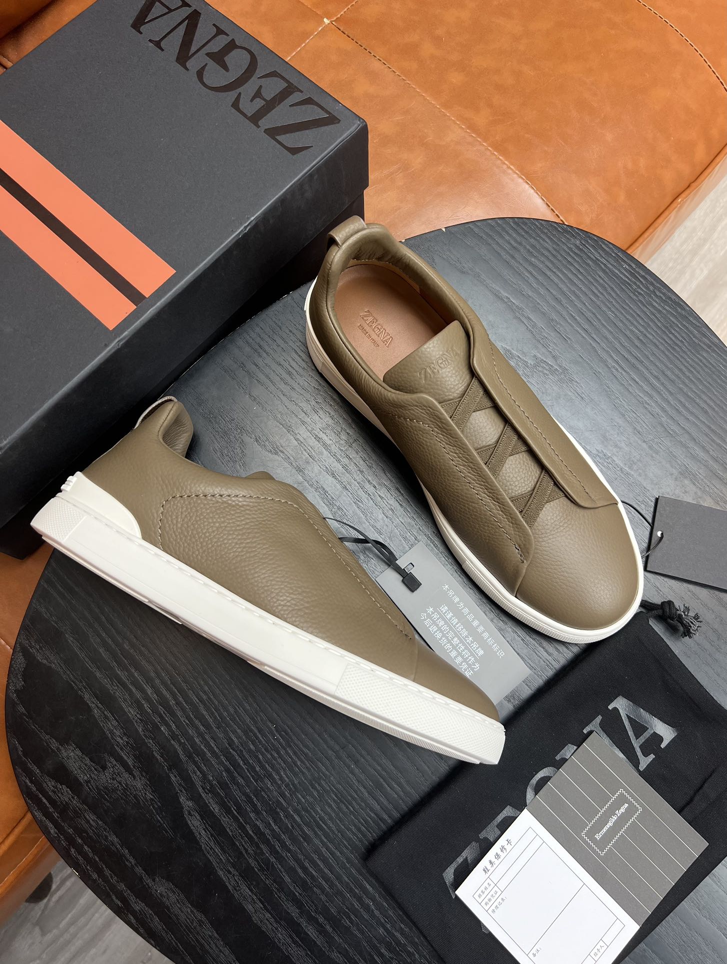 Ermenegildo Zegna Triple Stitch Leather Sneakers - Lightweight & Comfortable 5 i1682501780 8938 3